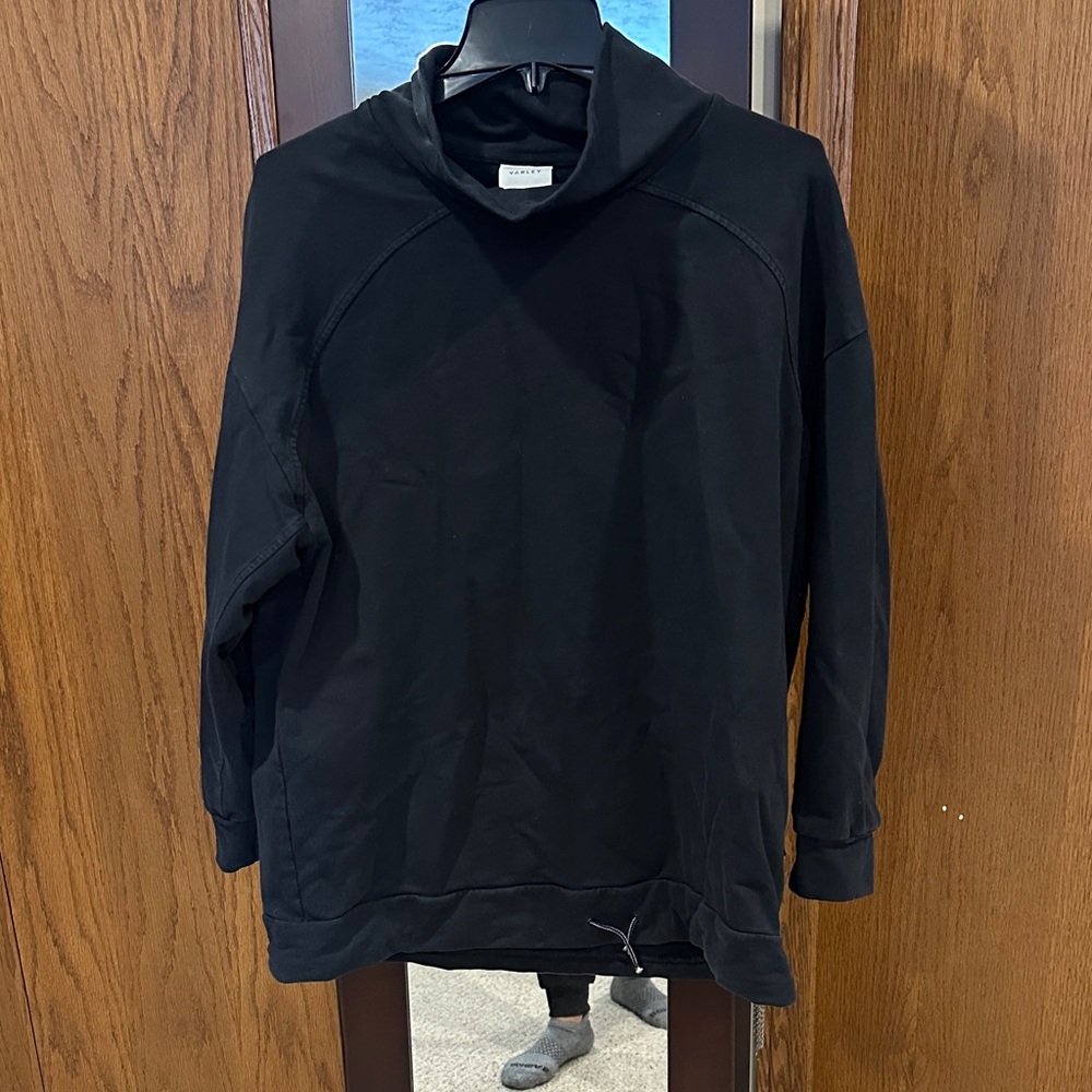 Varley Charcoal Mock Neck Top